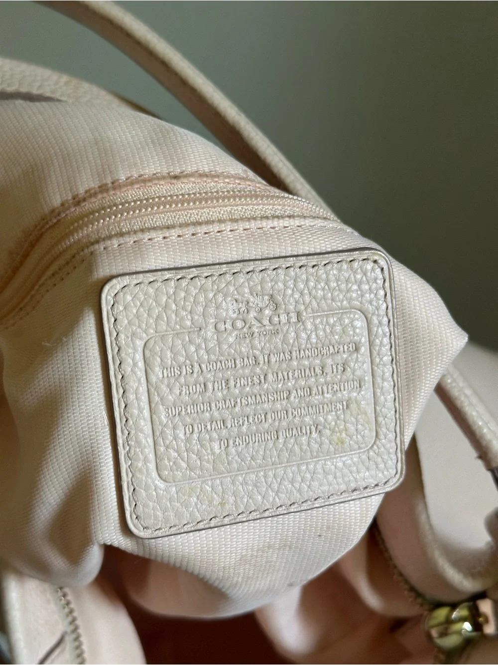 Coach Scout Pebbled Leather Hobo Bag - Pale Pink Gold Tone Workwear Tote Purse